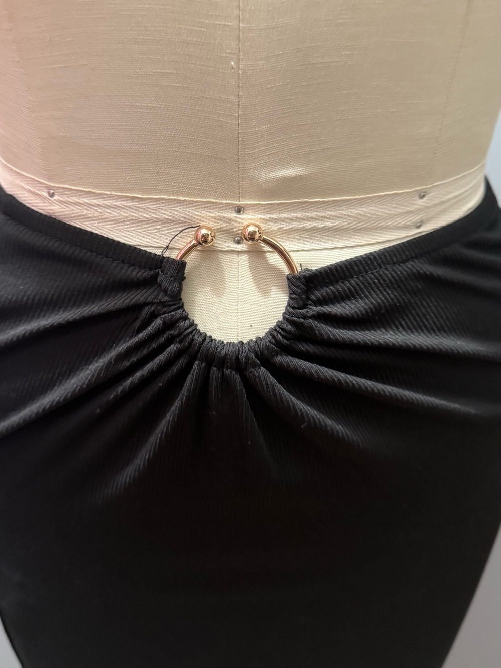 Hello Molly Black Ribbed Skirt - Picture 3 of 7